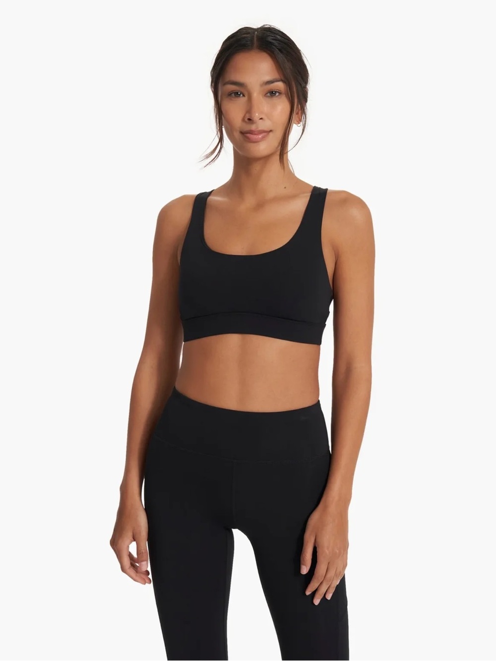 Vuori W Stride Black Scoopback Sports Bra - Size L
